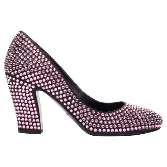 Prada Shoes - Prada Rosa rhinestone crystal embellished pump